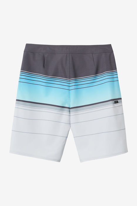 O'Neill Hyperfreak Heat Stripe 21 Boardshorts-Fog