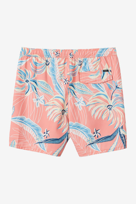 O'Neill Hermosa E-Waist Lined 17 Boardshorts-Coral