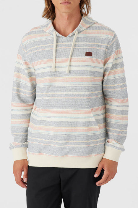 O'Neill Bavaro Stripe Pullover Sweatshirt-Cream