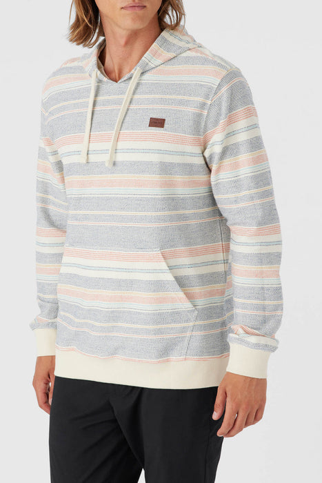 O'Neill Bavaro Stripe Pullover Sweatshirt-Cream