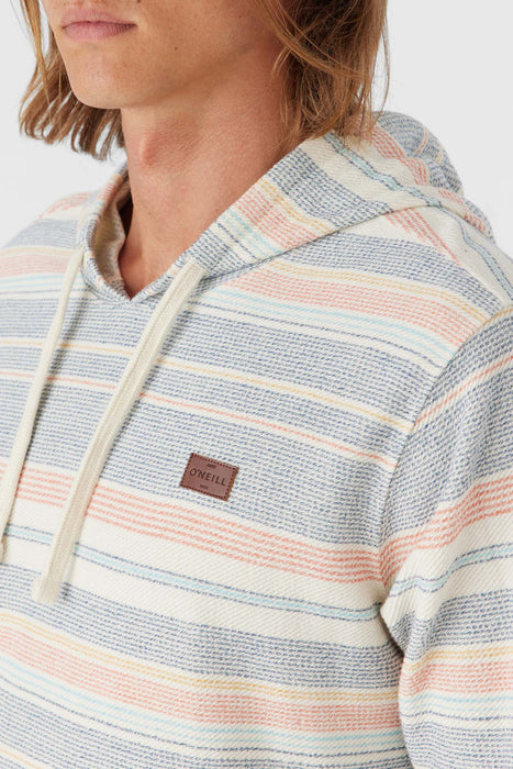O'Neill Bavaro Stripe Pullover Sweatshirt-Cream