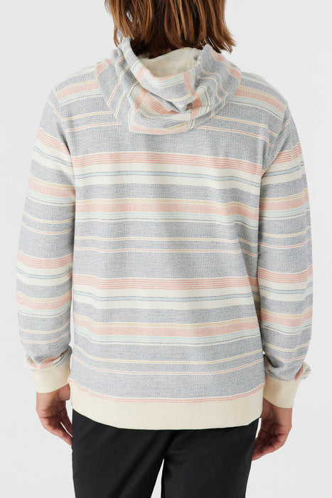 O'Neill Bavaro Stripe Pullover Sweatshirt-Cream