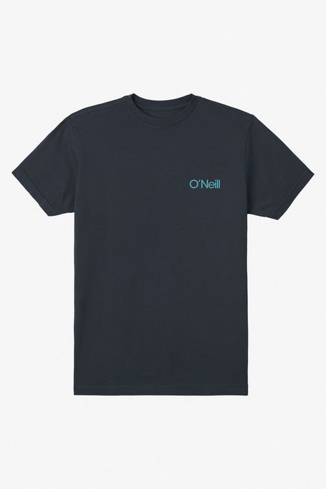O'Neill OG Wonky Palm Tee-Dark Charcoal