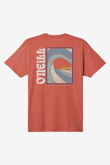 O'Neill Side Wave Tee-Hot Red
