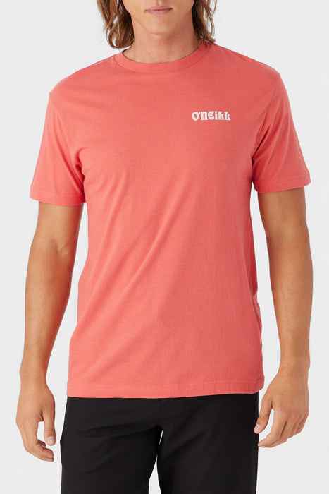 O'Neill Side Wave Tee-Hot Red