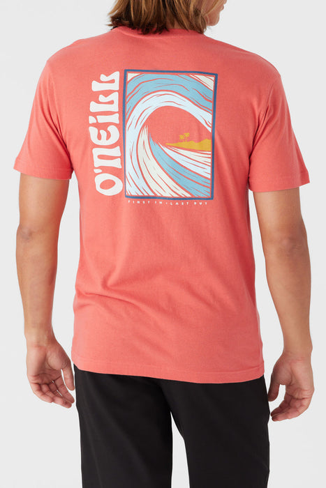 O'Neill Side Wave Tee-Hot Red