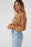 O'Neill Moment Crop Sweatshirt-Tobacco Brown