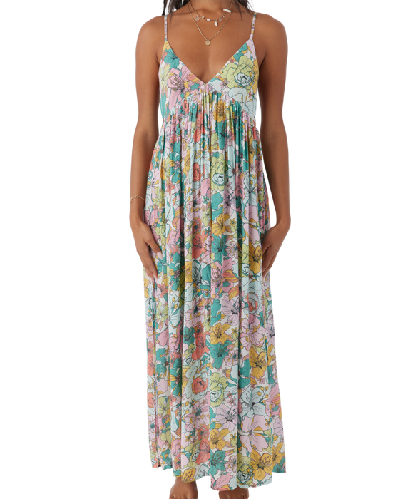 O'Neill Saltwater Essentials Mel Printed Maxi Dress-Multi Clr REAL Watersports O'Neill Saltwater Essentials Mel Printed Maxi Dress-Multi Clr REAL Watersports