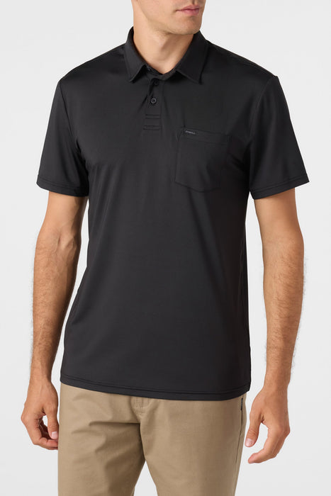 O'Neill Trvlr Upf Polo Shirt-Black