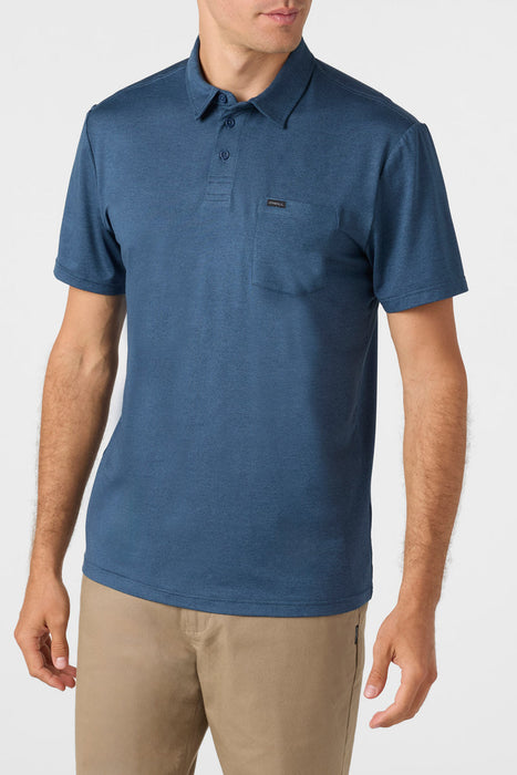 O'Neill TRVLR UPF Polo Shirt-Navy Heather