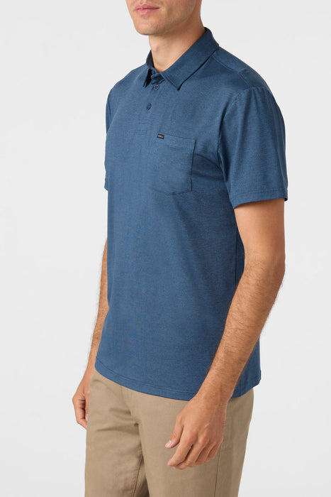O'Neill TRVLR UPF Polo Shirt-Navy Heather
