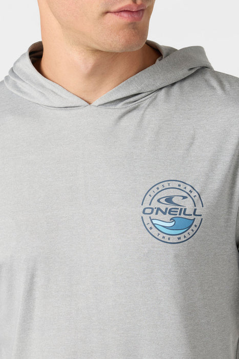 O'Neill TRVLR UPF Hooded L/S L/S Tee-Heather Grey