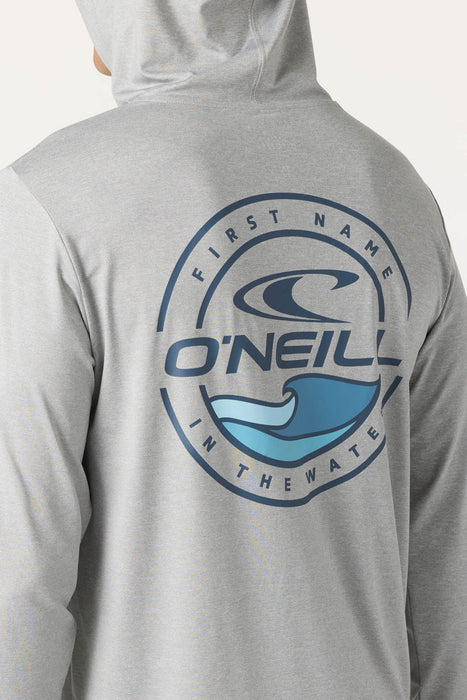 O'Neill TRVLR UPF Hooded L/S L/S Tee-Heather Grey