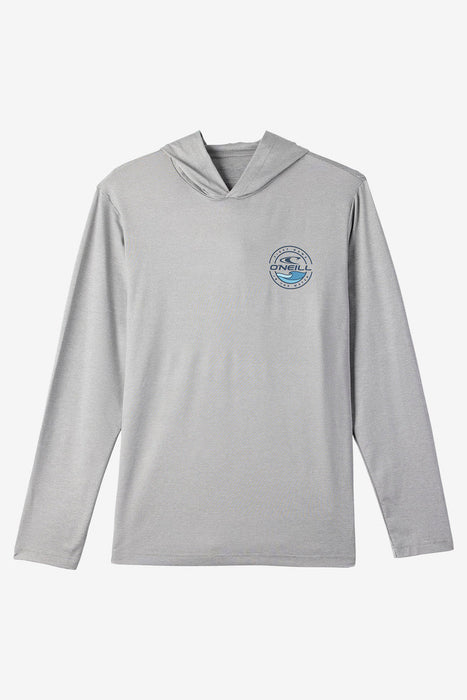 O'Neill TRVLR UPF Hooded L/S L/S Tee-Heather Grey