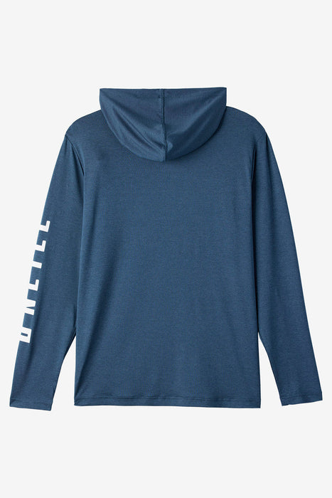 O'Neill TRVLR UPF Hooded L/S L/S Tee-Navy Heather
