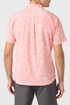 O'Neill TRVLR UPF Traverse Slub Shirt-Coral
