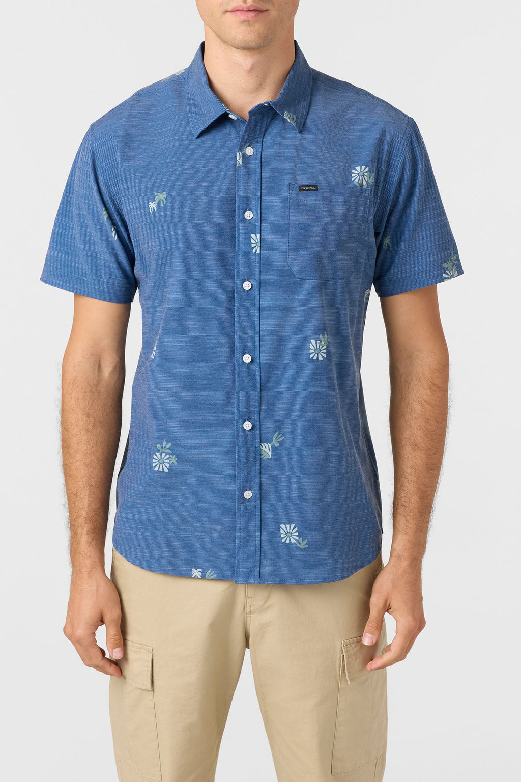 O'Neill TRVLR UPF Traverse Slub Shirt-Indigo