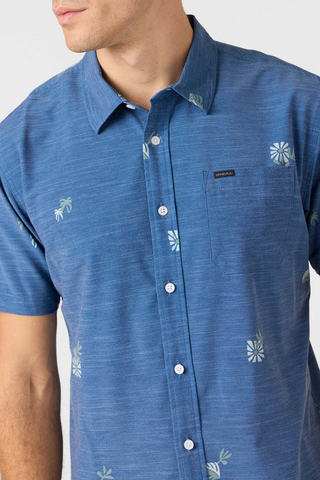 O'Neill TRVLR UPF Traverse Slub Shirt-Indigo