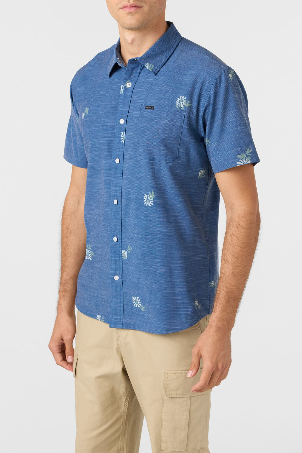 O'Neill TRVLR UPF Traverse Slub Shirt-Indigo