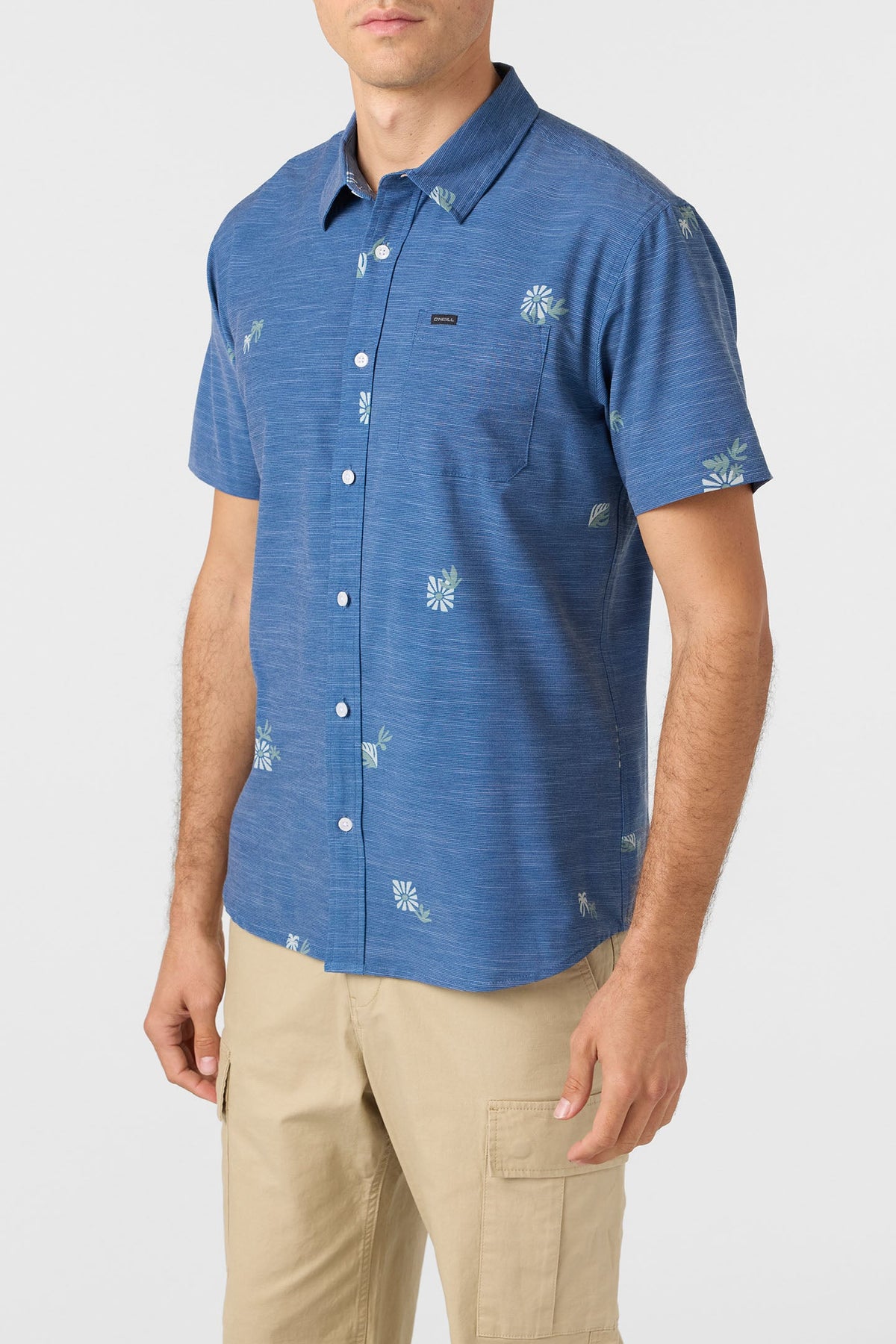 O'Neill TRVLR UPF Traverse Slub Shirt-Indigo
