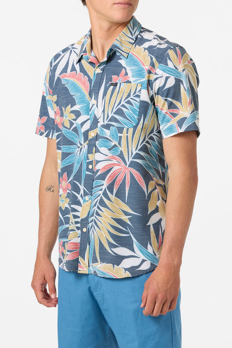 O'Neill TRVLR UPF Traverse Slub Shirt-Midnight Navy