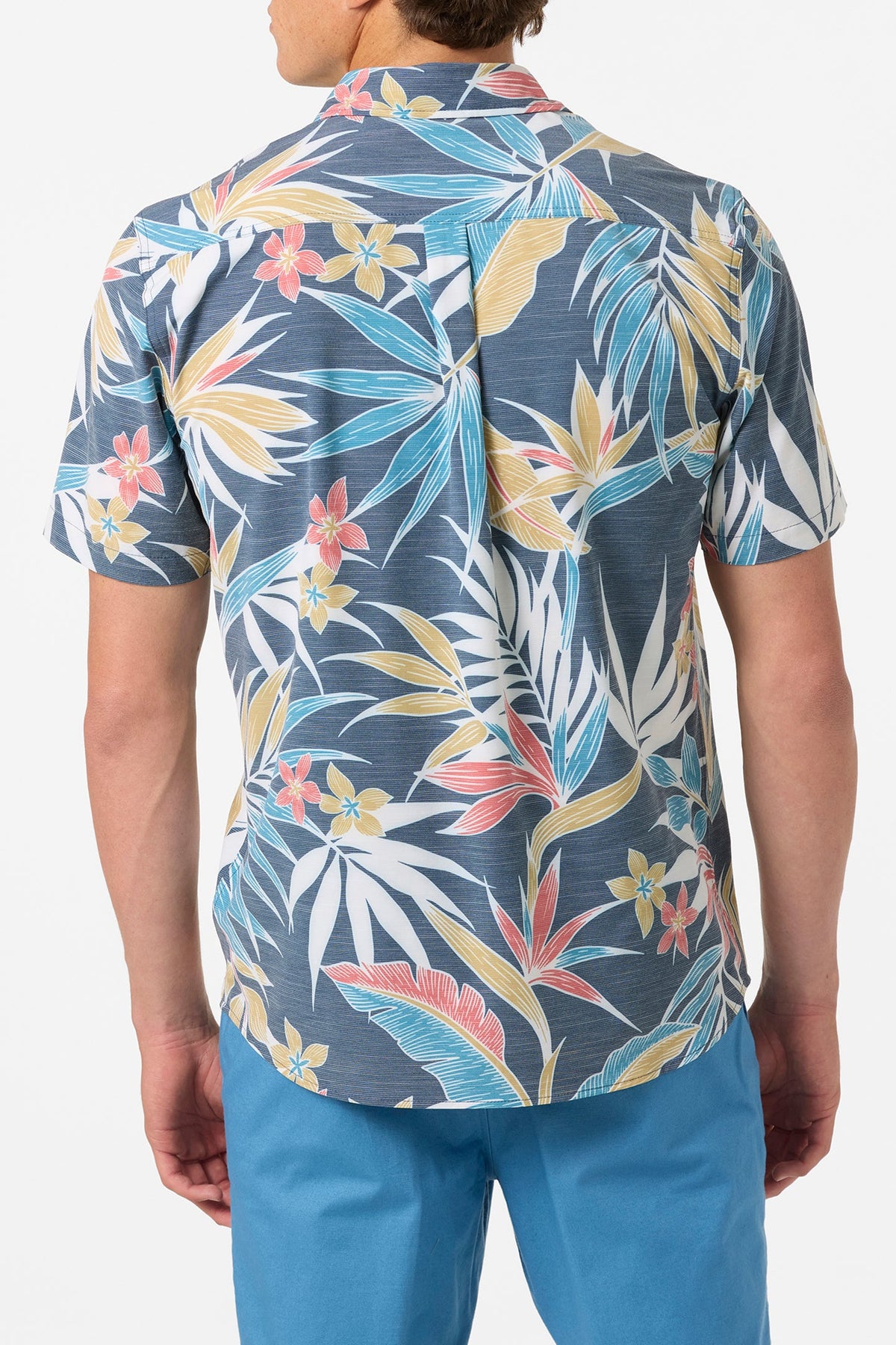 O'Neill TRVLR UPF Traverse Slub Shirt-Midnight Navy