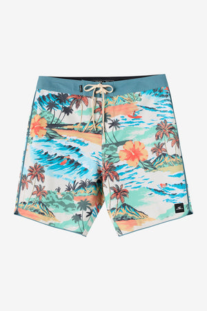 O'Neill Hyperfreak Mysto Scallop 19 Boardshorts-Cream