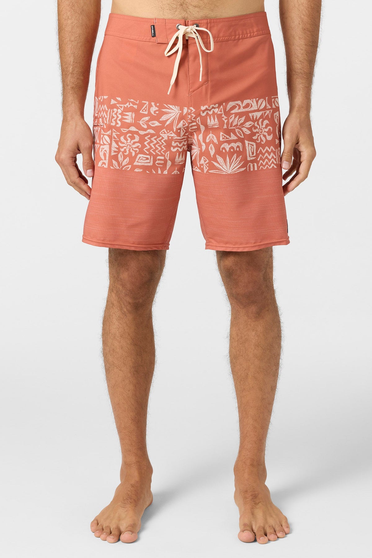 O'Neill Hyperfreak Heat Block 19 Boardshorts-Autumn Leaf