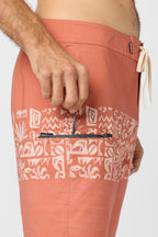 O'Neill Hyperfreak Heat Block 19 Boardshorts-Autumn Leaf