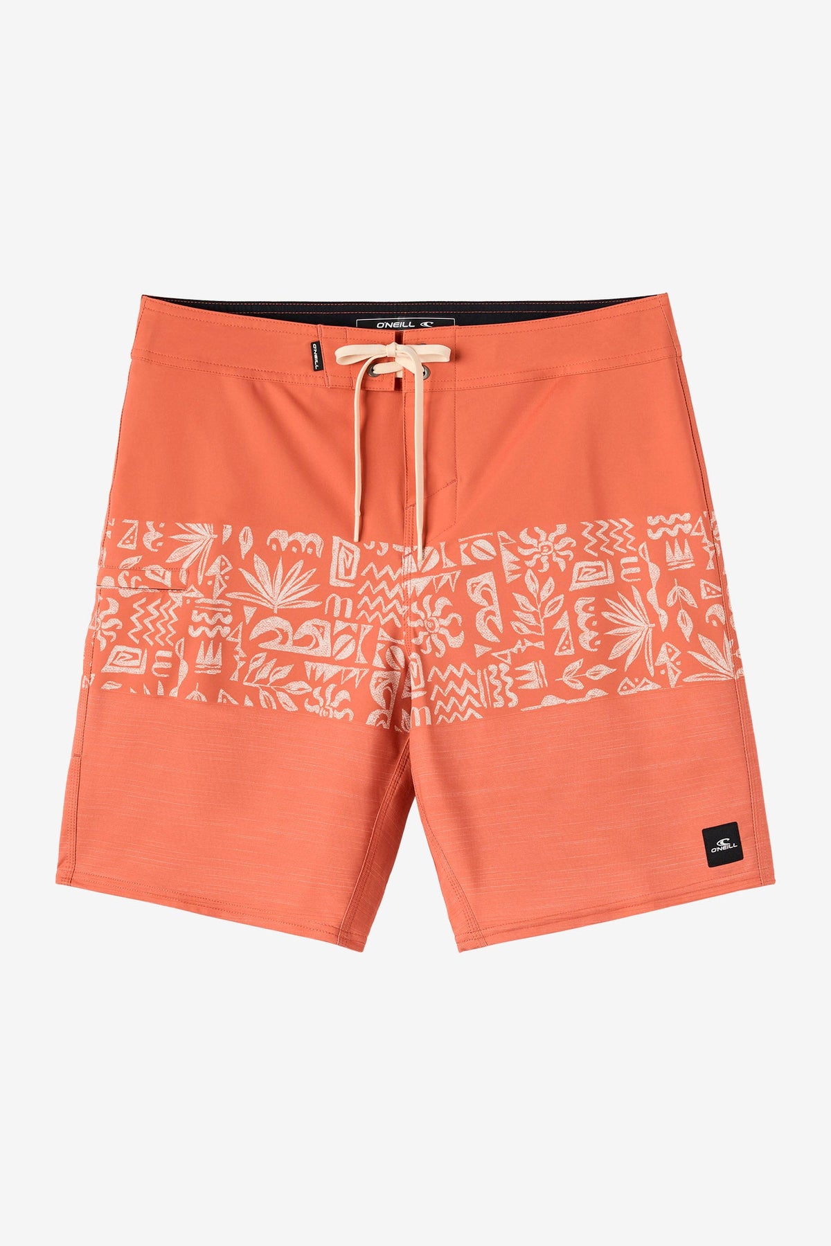 O'Neill Hyperfreak Heat Block 19 Boardshorts-Autumn Leaf