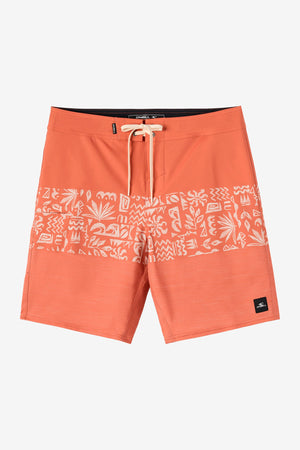 O'Neill Hyperfreak Heat Block 19 Boardshorts-Autumn Leaf