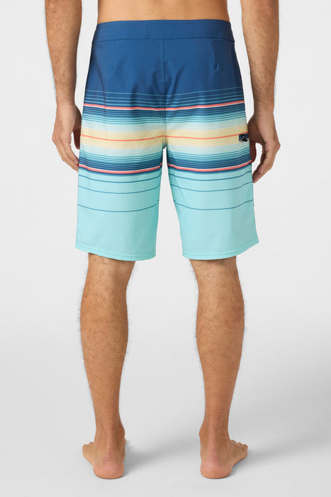 O'Neill Hyperfreak Heat Stripe 21 Boardshorts-Indigo