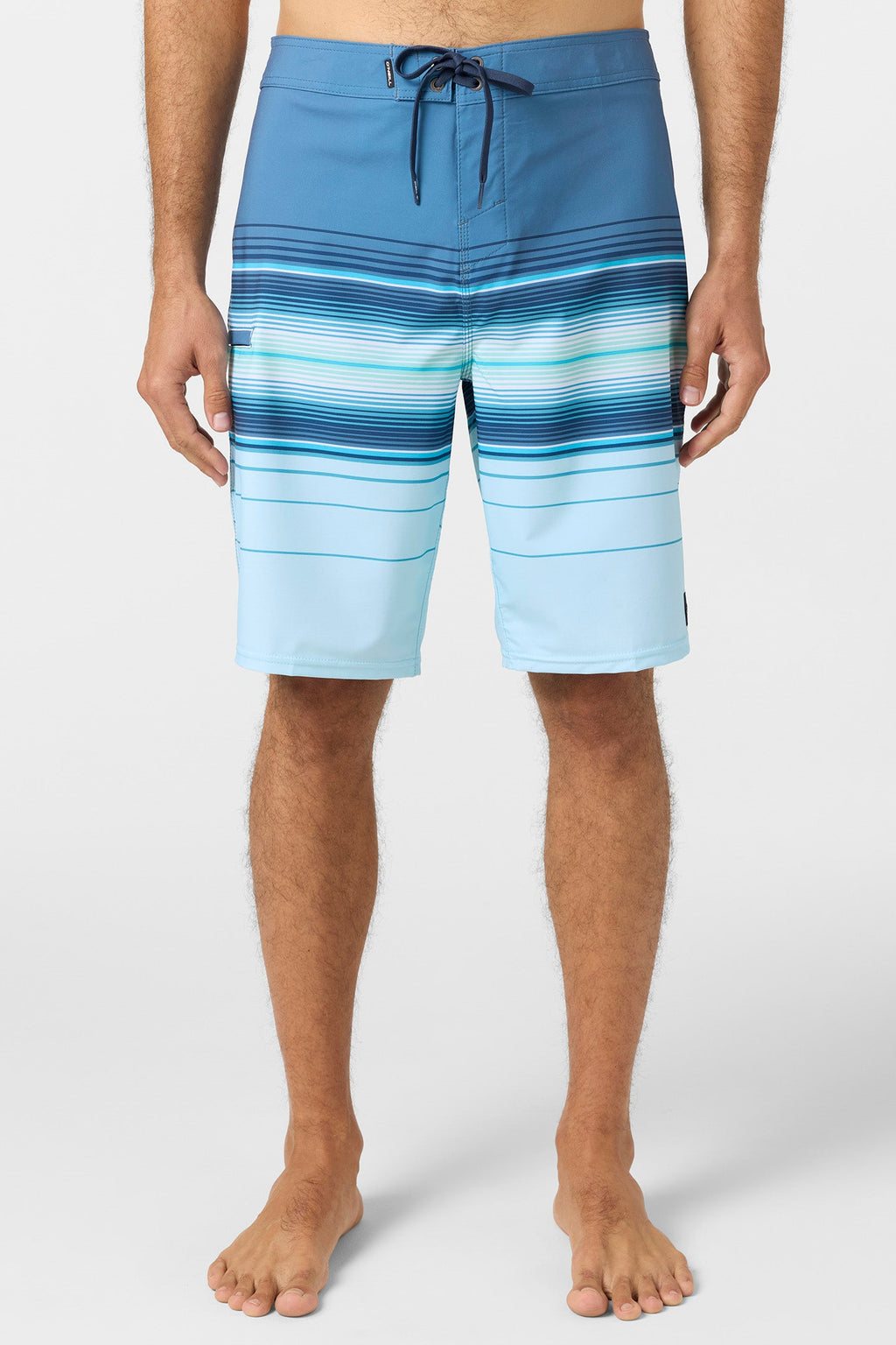 O'Neill Hyperfreak Heat Stripe 21 Boardshorts-Sky Blue