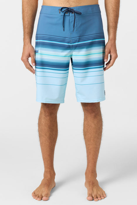 O'Neill Hyperfreak Heat Stripe 21 Boardshorts-Sky Blue