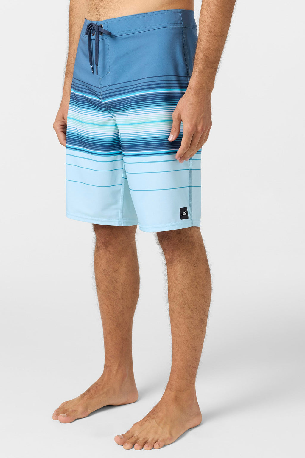 O'Neill Hyperfreak Heat Stripe 21 Boardshorts-Sky Blue