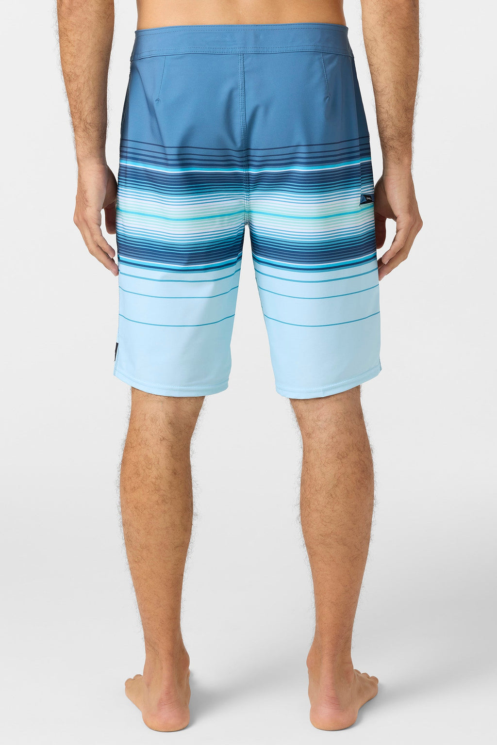 O'Neill Hyperfreak Heat Stripe 21 Boardshorts-Sky Blue