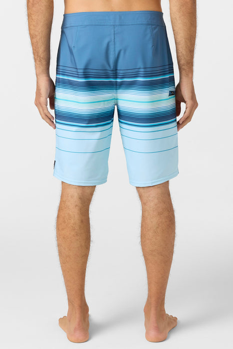 O'Neill Hyperfreak Heat Stripe 21 Boardshorts-Sky Blue