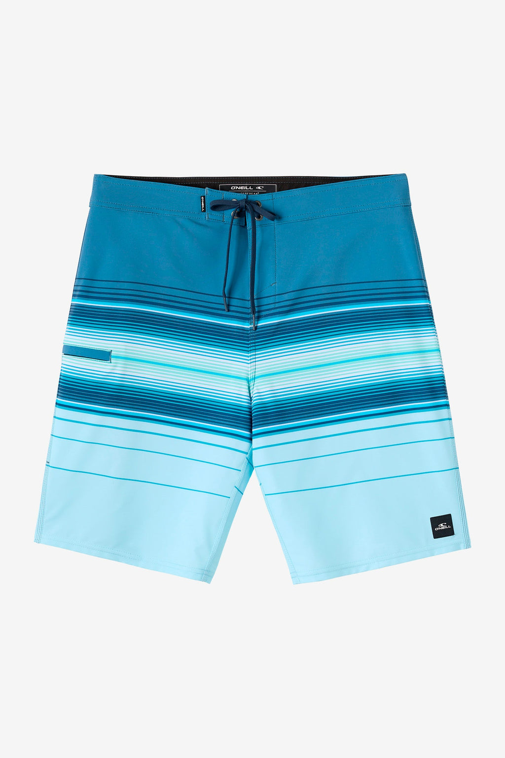 O'Neill Hyperfreak Heat Stripe 21 Boardshorts-Sky Blue