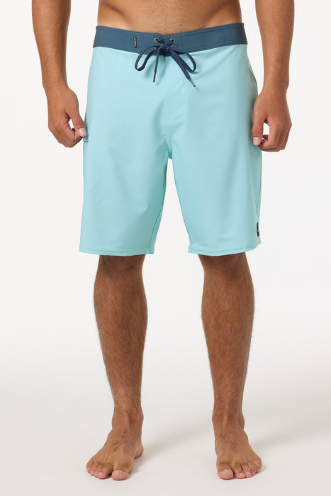 O'Neill Hyperfreak Heat Solid 19 Boardshorts-Pastel Turquoise