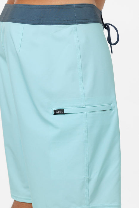 O'Neill Hyperfreak Heat Solid 19 Boardshorts-Pastel Turquoise
