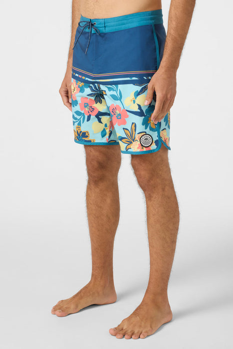 O'Neill Cruzer Scallop 18 Boardshorts-Indigo