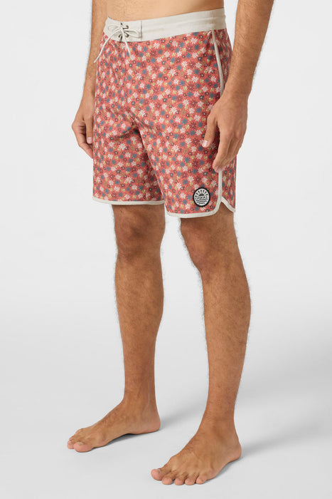 O'Neill Cruzer Scallop 18 Boardshorts-Ginger Spice