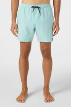 O'Neill Lennox Hermosa Solid Volley 17 Boardshorts-Pastel Turquoise