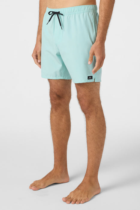 O'Neill Lennox Hermosa Solid Volley 17 Boardshorts-Pastel Turquoise