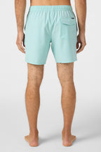 O'Neill Lennox Hermosa Solid Volley 17 Boardshorts-Pastel Turquoise