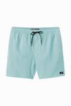 O'Neill Lennox Hermosa Solid Volley 17 Boardshorts-Pastel Turquoise
