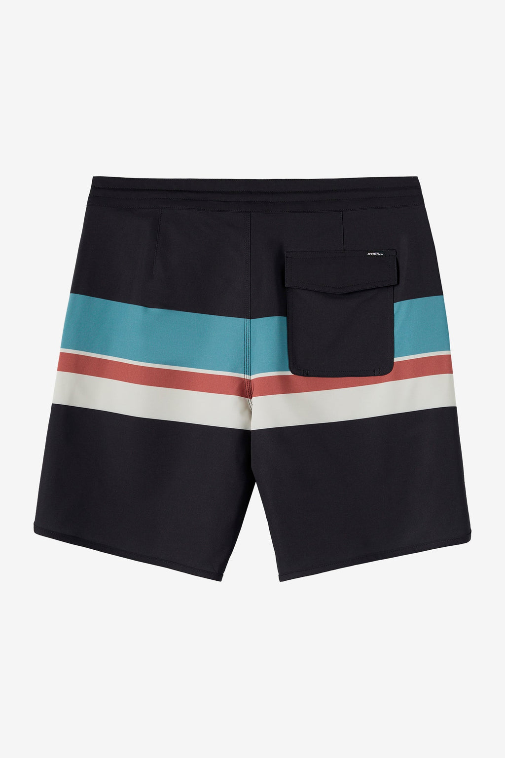 O'Neill Cruzer Stripe Scallop 18 Boardshorts-Black