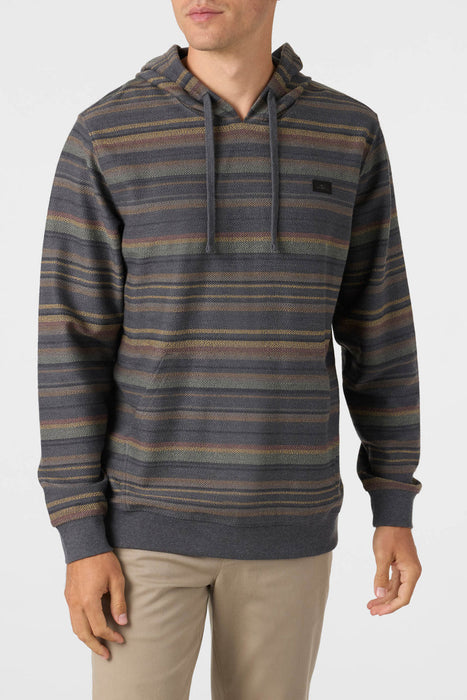 O'Neill Bavaro Stripe Pullover Sweatshirt-Graphite