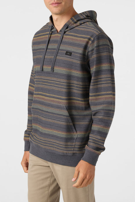 O'Neill Bavaro Stripe Pullover Sweatshirt-Graphite