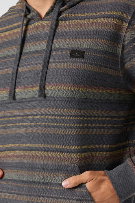 O'Neill Bavaro Stripe Pullover Sweatshirt-Graphite